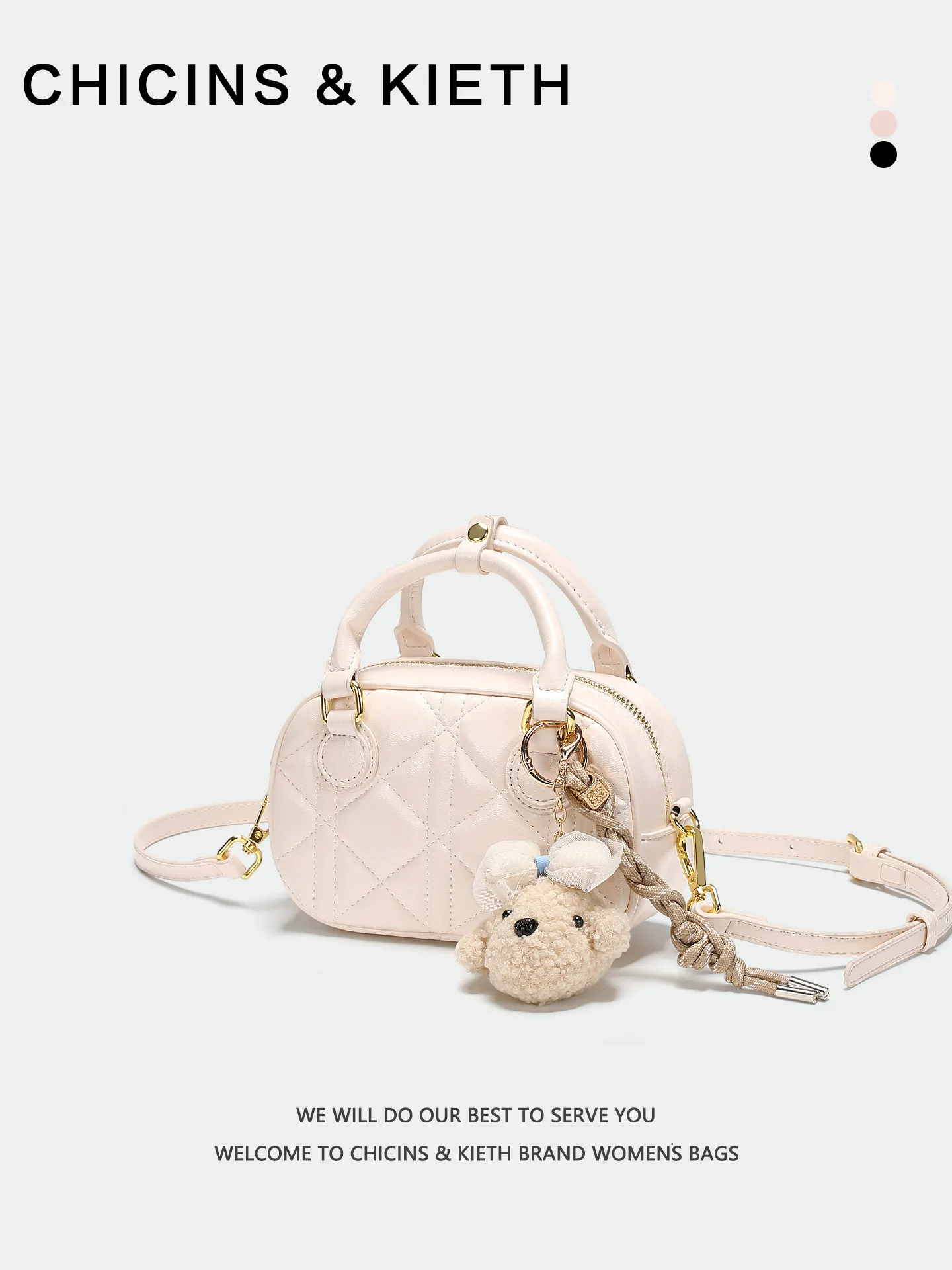 Luxury and Versatile Handheld Pillow Bag with Beautiful Puppy Pendant and Premium Leather 2026 Women's New Fashion Crossbody Bag
Luxury and Versatile Handheld Pillow Bag with Beautiful Puppy Pendant and Premium Leather 2026 Women's New Fashion Crossbody Bag