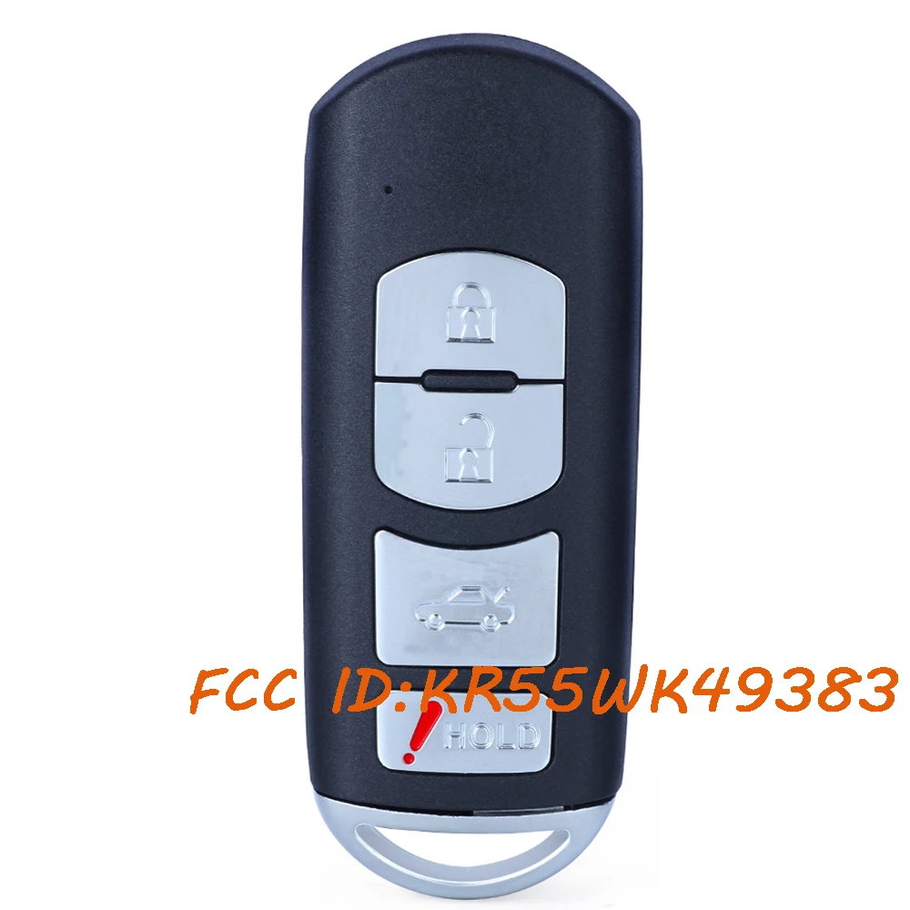 KEYECU KR55WK49383 Smart Keyless Remote Key Fob for Mazda 6 2009 2010 2011 2012 2013 315MHz VDO System Push To Start 4 Button
KEYECU KR55WK49383 Smart Keyless Remote Key Fob for Mazda 6 2009 2010 2011 2012 2013 315MHz VDO System Push To Start 4 Button