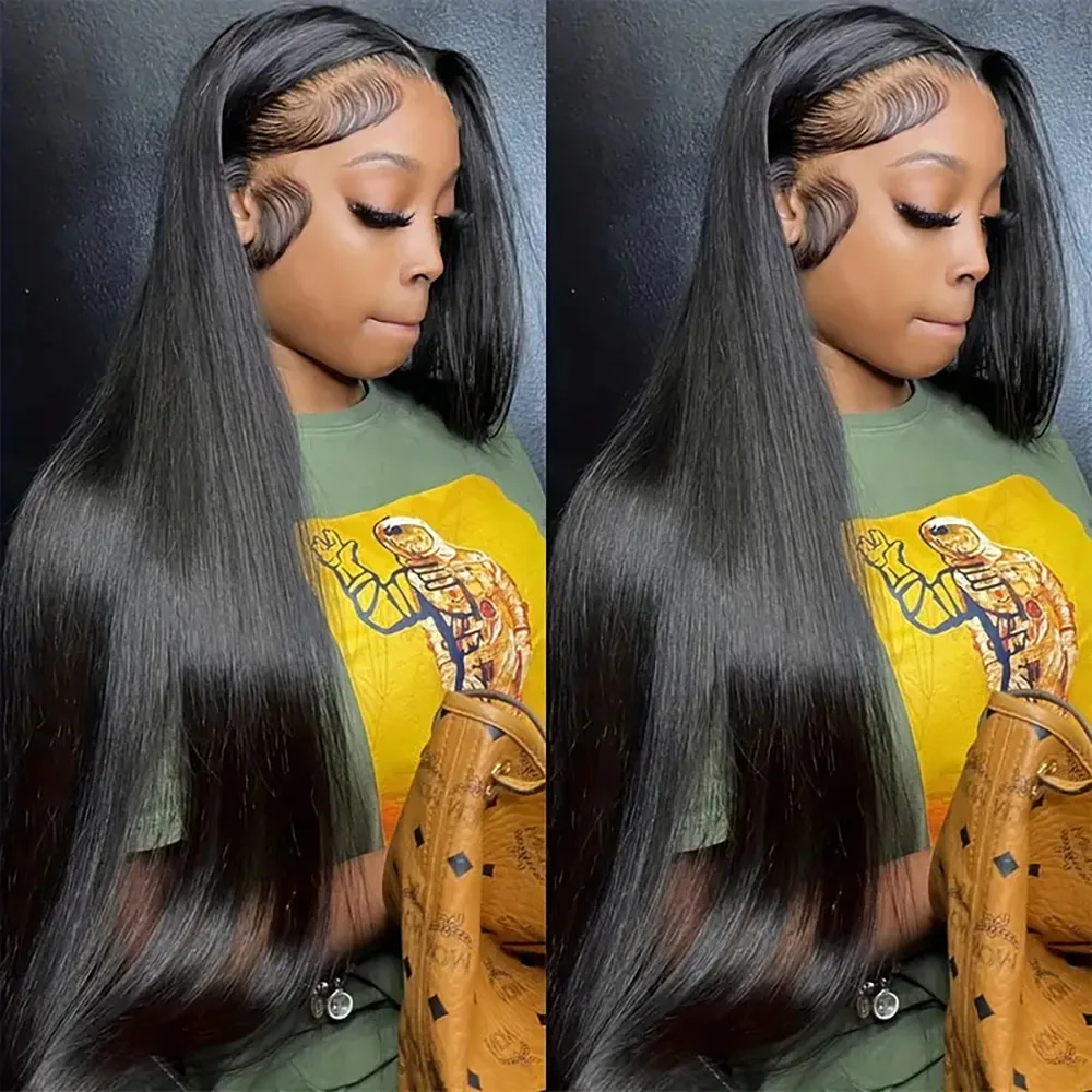 13x4 Straight Transparent Lace Frontal Wigs Human Hair Pre Plucked 200% Density Wigs For Women With Baby Hair Natural Black
13x4 Straight Transparent Lace Frontal Wigs Human Hair Pre Plucked 200% Density Wigs For Women With Baby Hair Natural Black
