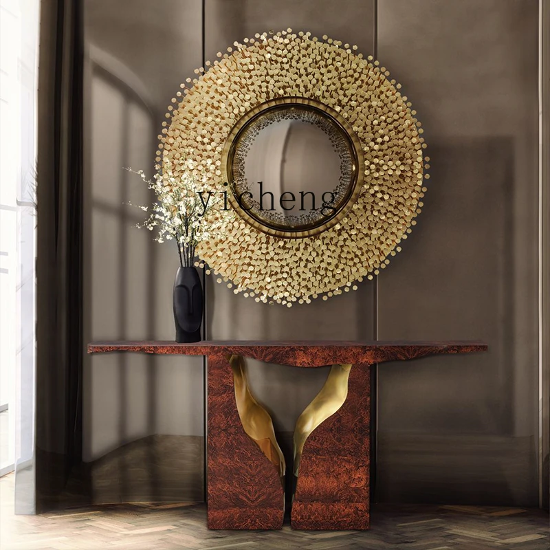 TQH light luxury crack entrance table stainless steel hollow entrance table advanced sense creative table
TQH light luxury crack entrance table stainless steel hollow entrance table advanced sense creative table