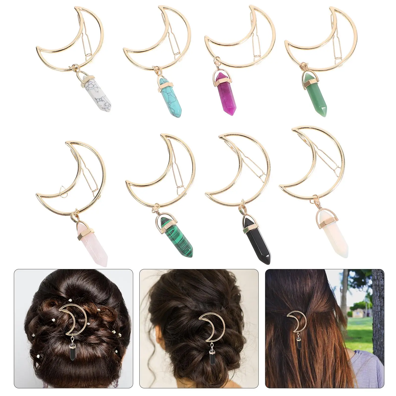 8 Pcs Hair Accessories Women Barrettes Bobby Pin Crescent Shape Clip Hair Pins Alloy Durable Party Wedding
8 Pcs Hair Accessories Women Barrettes Bobby Pin Crescent Shape Clip Hair Pins Alloy Durable Party Wedding