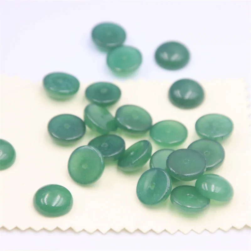 ZFSILVER Fashion Trendy DIY Aventurine Jade Stone Beads Earrings Half Hole For Charm Women Jewelry Making Accessories Gift Party
ZFSILVER Fashion Trendy DIY Aventurine Jade Stone Beads Earrings Half Hole For Charm Women Jewelry Making Accessories Gift Party