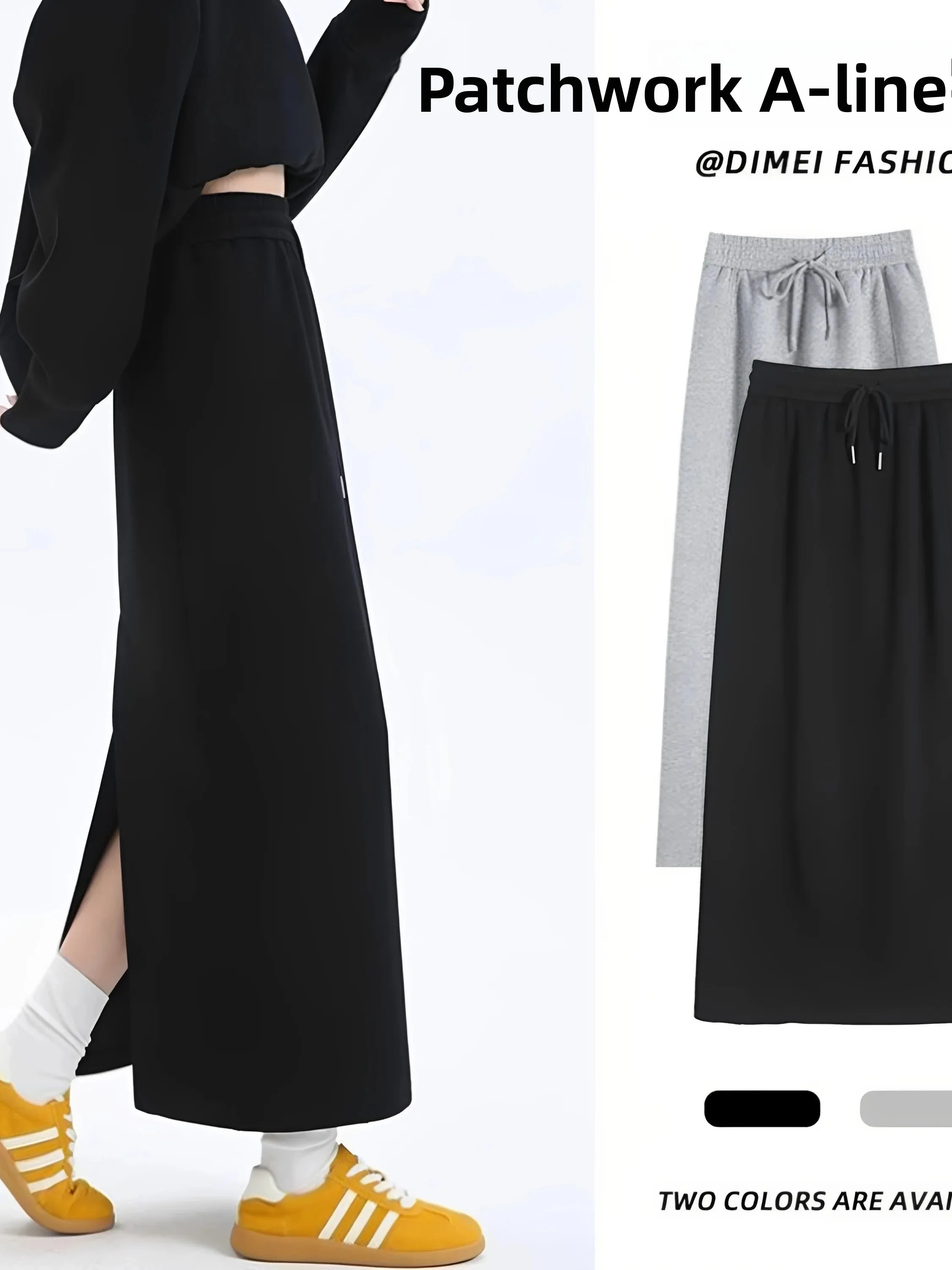plus Size High Waist A-Line Midi Skirt Black Asymmetrical Hem Slimming Women's Summer Fashion Korean Style Casual Wear
plus Size High Waist A-Line Midi Skirt Black Asymmetrical Hem Slimming Women's Summer Fashion Korean Style Casual Wear