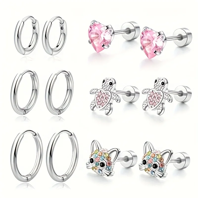 EVISPOL Cute Animal-Themed Earrings Golden Plated 316L Stainless Steel with Lightweight Flatback Design for Women and Girls
EVISPOL Cute Animal-Themed Earrings Golden Plated 316L Stainless Steel with Lightweight Flatback Design for Women and Girls
