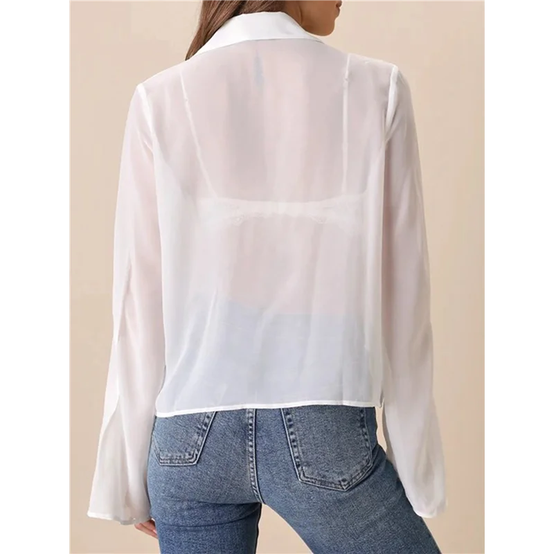 【Party-Decoration】Womens Vintage Long Sleeve Lotus Ruffled Casual Work Shirt Chiffon Blouse Basic Tops
【Party-Decoration】Womens Vintage Long Sleeve Lotus Ruffled Casual Work Shirt Chiffon Blouse Basic Tops