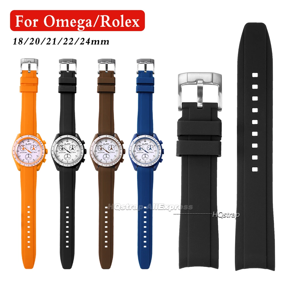 New Curved End Silicone Watch Band 18mm 20mm 22mm 24mm for Rolex for Citizen for Omega Universal Strap Sport Waterproof Bracelet
New Curved End Silicone Watch Band 18mm 20mm 22mm 24mm for Rolex for Citizen for Omega Universal Strap Sport Waterproof Bracelet