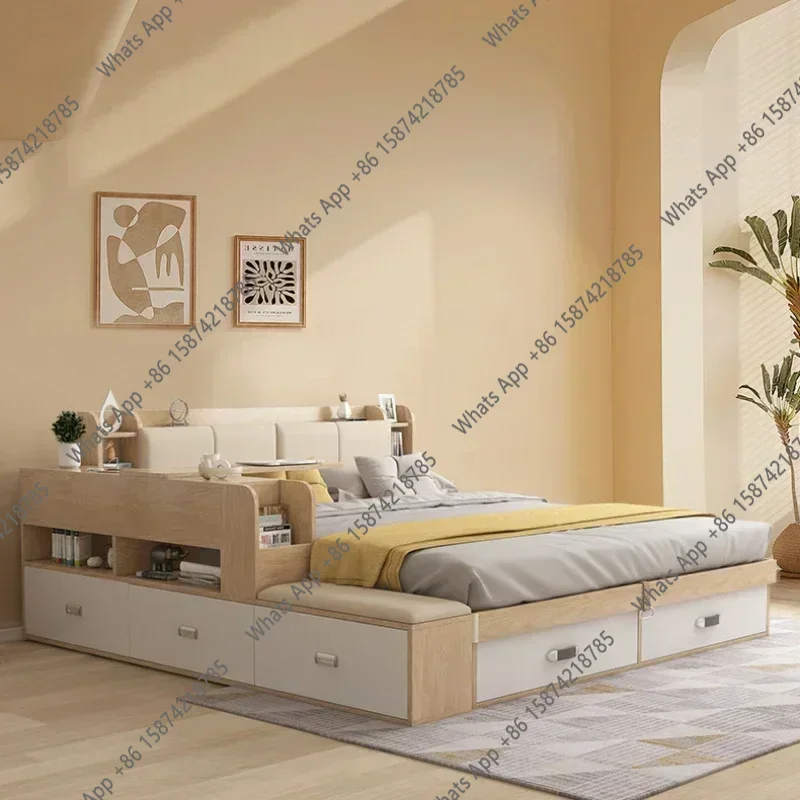 N63 Elegant House Storage Double Bed Frame Simple Organizer Villa Loft Queen Bed Headboards Adults Cama Bedroom Set Furniture
N63 Elegant House Storage Double Bed Frame Simple Organizer Villa Loft Queen Bed Headboards Adults Cama Bedroom Set Furniture