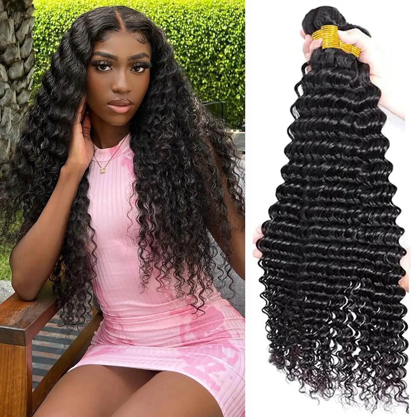 Deep Wave Human Hair Bundles Curly Hair Malaysia Weaving 30 Inch 100% Human Hair Bundles Remy Loose Deep Wave Hair Bundles Sale
Deep Wave Human Hair Bundles Curly Hair Malaysia Weaving 30 Inch 100% Human Hair Bundles Remy Loose Deep Wave Hair Bundles Sale