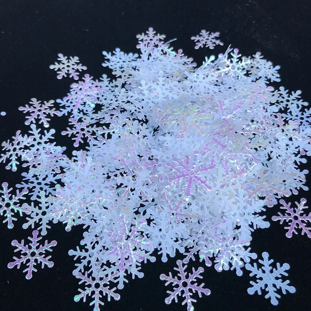 300pcs 2 Packs 1.5Cm White Snowflake Confetti Premium Plastic Christmas Snowflakes For Winter Wedding Party Decor Holiday 
300pcs 2 Packs 1.5Cm White Snowflake Confetti Premium Plastic Christmas Snowflakes For Winter Wedding Party Decor Holiday