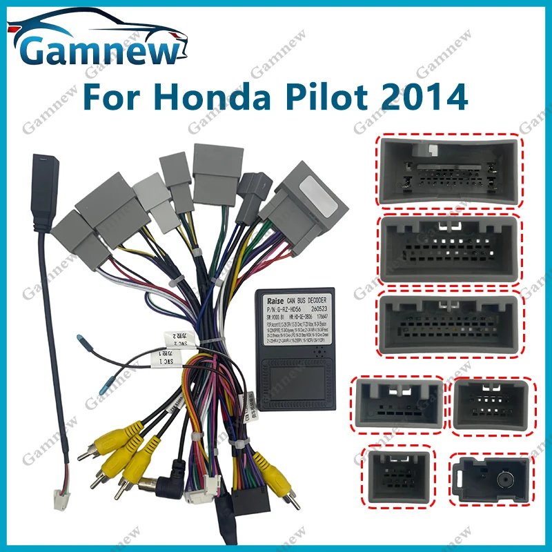 Car Stereo Audio 16PIN Android Power Cable Adapter For Honda Pilot 2014 CD/DVD Player Wiring Harness
Car Stereo Audio 16PIN Android Power Cable Adapter For Honda Pilot 2014 CD/DVD Player Wiring Harness