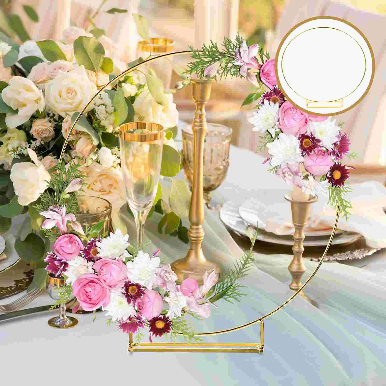 Hoops The Ring Wedding Wreath Floral Dining Table Metal Centerpiece Garlands Decoration
Hoops The Ring Wedding Wreath Floral Dining Table Metal Centerpiece Garlands Decoration