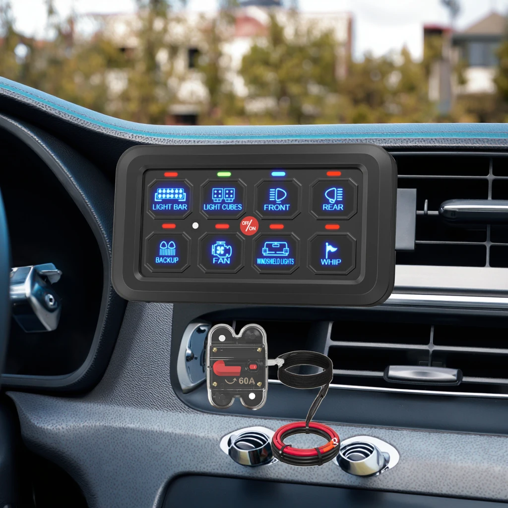 Высококачественная 8-панельная панель переключателей, панель управления переключателем автомобиля с жгутом для автомобиля, морской лодки, автофургона
Высококачественная 8-панельная панель переключателей, панель управления переключателем автомобиля с жгутом для автомобиля, морской лодки, автофургона