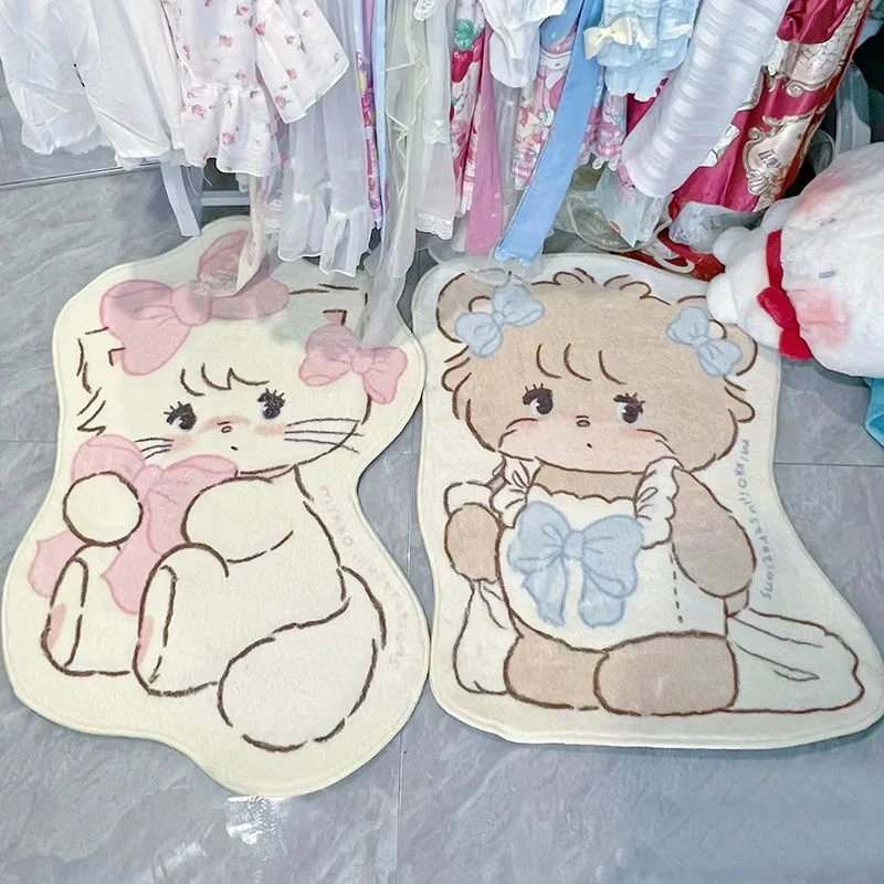 Cartoon Cute Animal Bear Carpet Kawaii Floor Mat Mikkoed Antiskid Thicken Soft Doormat Girl Bedroom Rug Living Room Decor
Cartoon Cute Animal Bear Carpet Kawaii Floor Mat Mikkoed Antiskid Thicken Soft Doormat Girl Bedroom Rug Living Room Decor