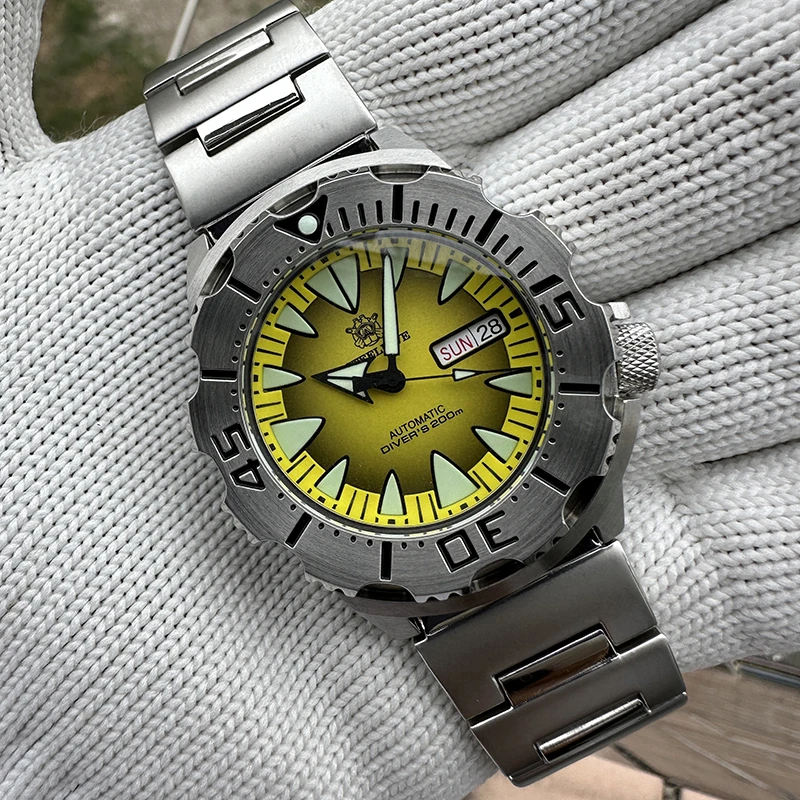 Мужские автоматические часы STEELDIVE, механические наручные часы для дайвера, 20 АТМ, водонепроницаемые, C3, светящийся стальной безель, сапфир, NH36, дата недели
Мужские автоматические часы STEELDIVE, механические наручные часы для дайвера, 20 АТМ, водонепроницаемые, C3, светящийся стальной безель, сапфир, NH36, дата недели