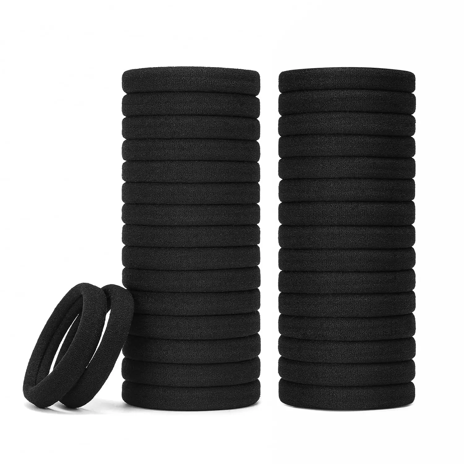 Hair Ties Black 100Count Extra Thick 5CM, Bulk Elastic Hair Bands for Thick Heavy Hair, Seamless Hair Accessories for Girls Wome
Hair Ties Black 100Count Extra Thick 5CM, Bulk Elastic Hair Bands for Thick Heavy Hair, Seamless Hair Accessories for Girls Wome