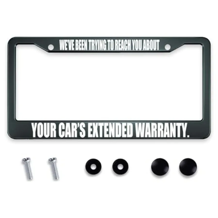We've Been Trying to Reach You About Your Car's Extended License Plate Frame Funny Auto Accessory Bracket Stainless Steel Licen
We've Been Trying to Reach You About Your Car's Extended License Plate Frame Funny Auto Accessory Bracket Stainless Steel Licen