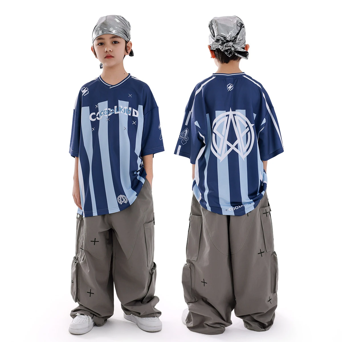 Jazz Dance Outfits For Boys Stripe Top Cargo Pants Hiphop Suit Children Practice Clothes Street Dance Stage Costumes DN20745
Jazz Dance Outfits For Boys Stripe Top Cargo Pants Hiphop Suit Children Practice Clothes Street Dance Stage Costumes DN20745