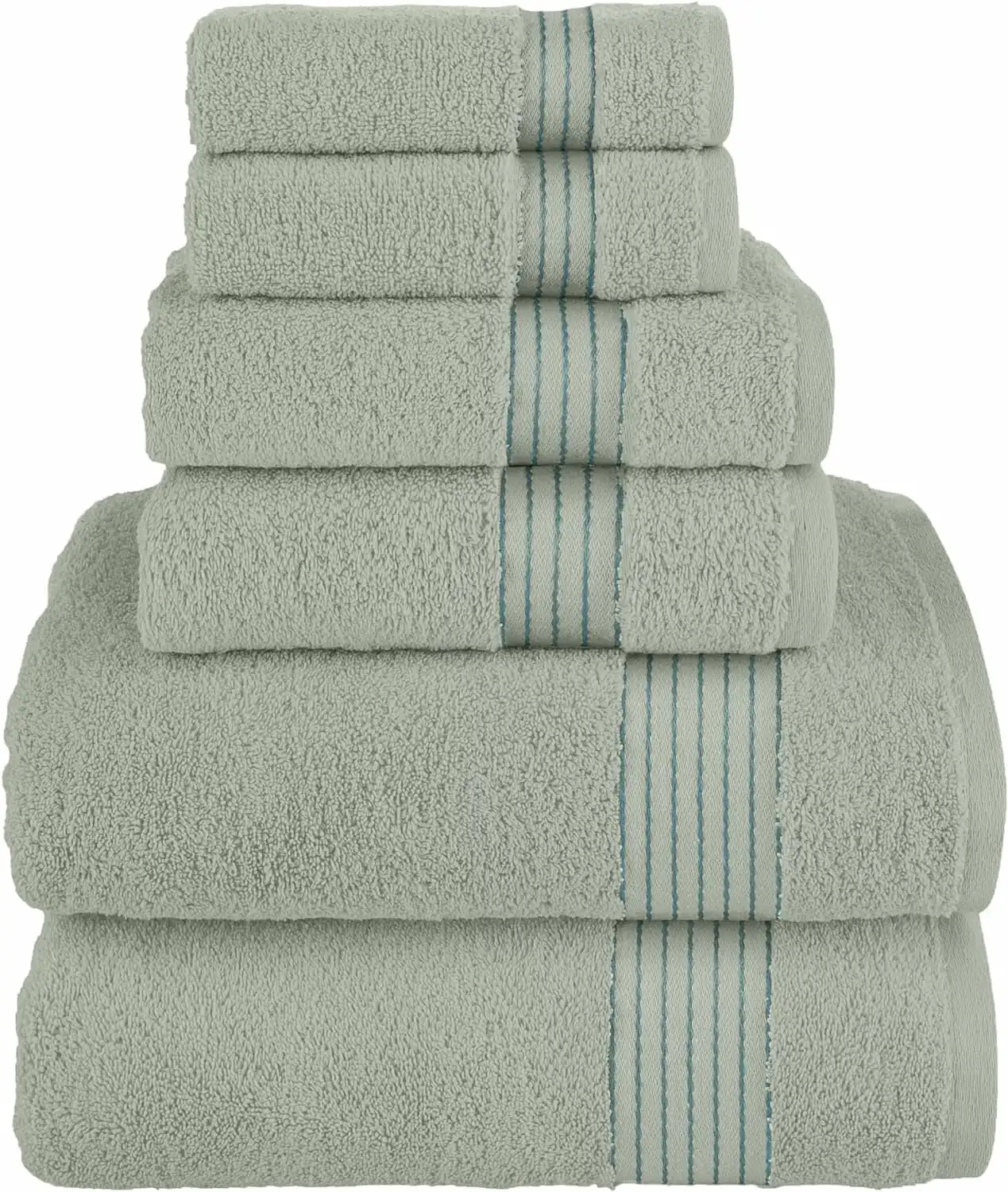 Clearance Cotton 6-Piece Towel Set, Includes 2 Washcloths, 2 Hand Towels and 2 Bath Towels, 100% Turkish Cotton - Highly Absorb
Clearance Cotton 6-Piece Towel Set, Includes 2 Washcloths, 2 Hand Towels and 2 Bath Towels, 100% Turkish Cotton - Highly Absorb