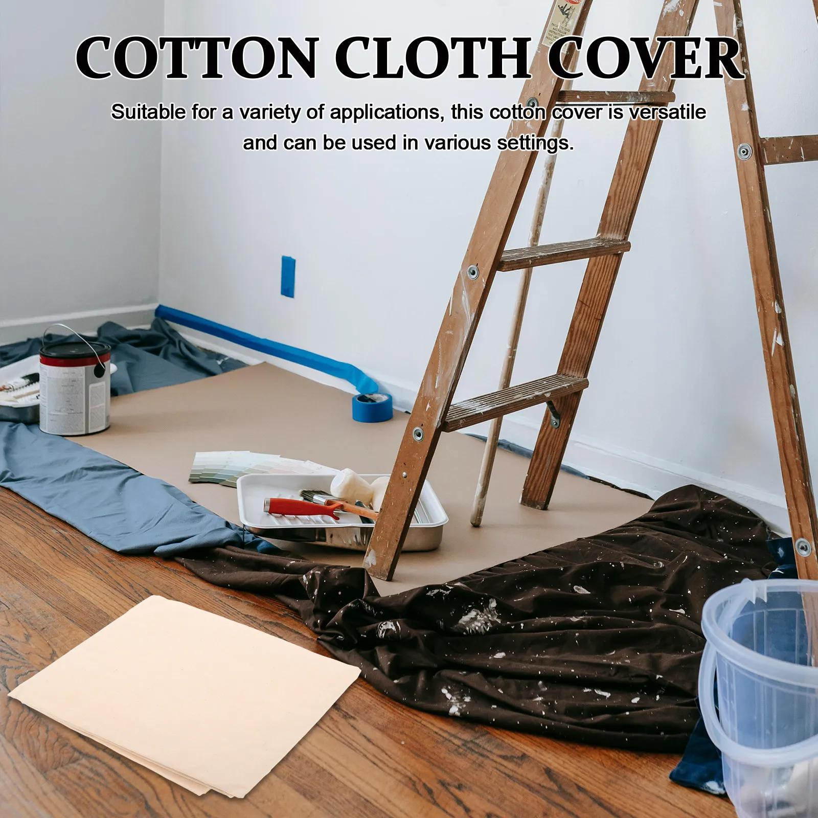 Large Size Cotton Dust Sheet Cover Painter Drop Cloth Floor Furniture Protective Cover Washable Reusable Painting Sheets
Large Size Cotton Dust Sheet Cover Painter Drop Cloth Floor Furniture Protective Cover Washable Reusable Painting Sheets