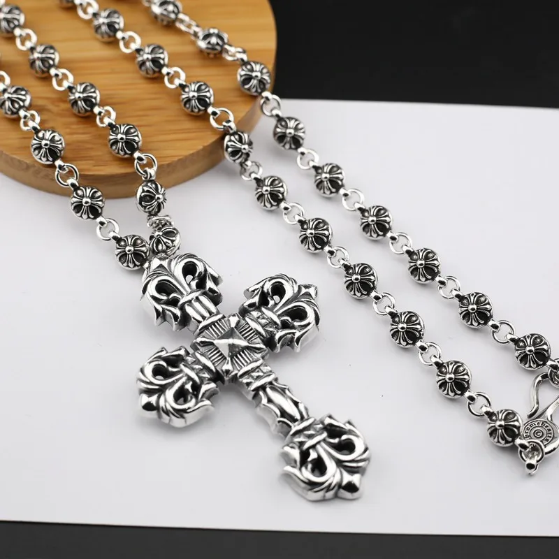 Chaoxuan Cross Old Craft Scout Flower Necklace Classic Hip Hop Anchor Personality Retro
Chaoxuan Cross Old Craft Scout Flower Necklace Classic Hip Hop Anchor Personality Retro