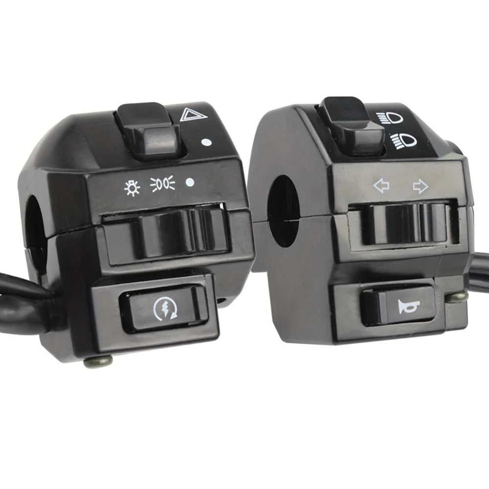 Универсальный переключатель управления сигналами поворота на руле мотоцикла 7/8" 22 мм, черный, кнопки управления гудком и фарами для мотоциклов
Универсальный переключатель управления сигналами поворота на руле мотоцикла 7/8" 22 мм, черный, кнопки управления гудком и фарами для мотоциклов