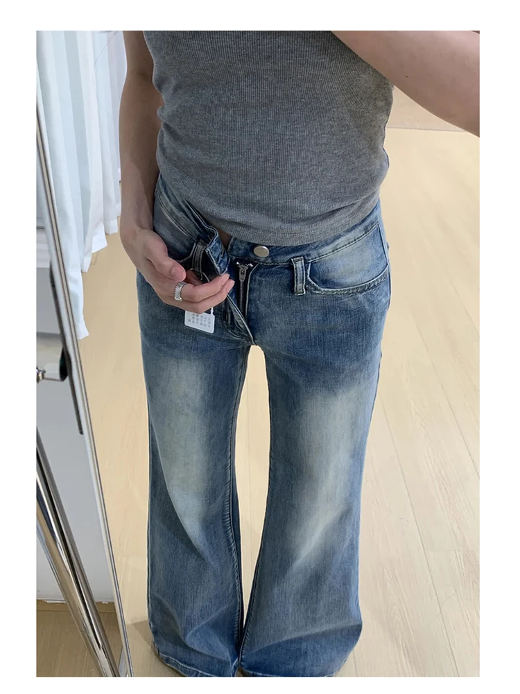 Retro American High Street Bleached Simple Denim Jeans Women's Summer New Style Hot Girl Slim Long Pants High Waist Straight Leg
Retro American High Street Bleached Simple Denim Jeans Women's Summer New Style Hot Girl Slim Long Pants High Waist Straight Leg