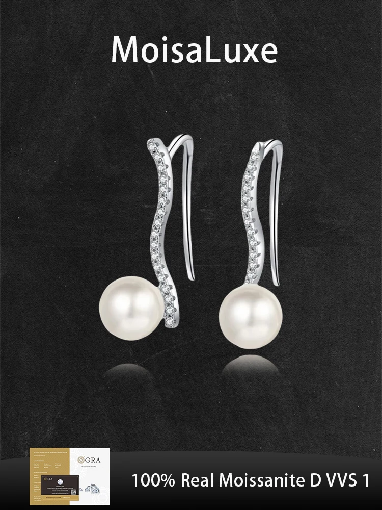 MoisaLuxe Official Store Moissanite Plata Sterling 925 Silver Wave Row Earrings Fashion Jewelry Gift For Women Hoops Piercing
MoisaLuxe Official Store Moissanite Plata Sterling 925 Silver Wave Row Earrings Fashion Jewelry Gift For Women Hoops Piercing