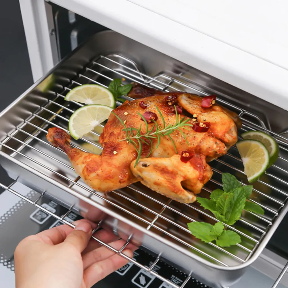 Stainless Steel Deep Baking Pan Japanese Flat Bottom Cookie Sheet Cooling Rack Roasting Tray Oven Tray for Cooking
Stainless Steel Deep Baking Pan Japanese Flat Bottom Cookie Sheet Cooling Rack Roasting Tray Oven Tray for Cooking