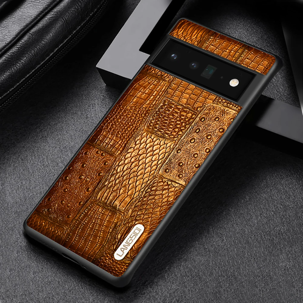 LANGSIDI Luxury Cowhide Genuine Leather Case For Google Pixel 8 7 6 Pro 7A 6A 4A 5G 5A Fashion Shockproof Leather Back cover
LANGSIDI Luxury Cowhide Genuine Leather Case For Google Pixel 8 7 6 Pro 7A 6A 4A 5G 5A Fashion Shockproof Leather Back cover