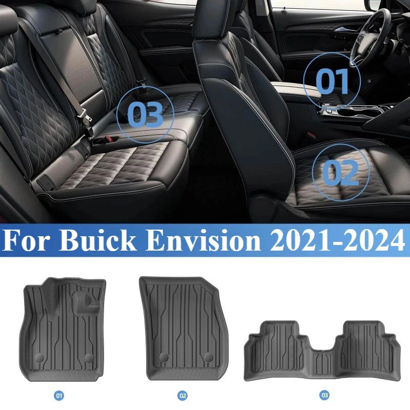 3PCS for Buick Envision 2021-2024 Car Floor Mats Cargo Liner TPE 3D Waterproof Foot Mat All Weather,Car Interior Accessories
3PCS for Buick Envision 2021-2024 Car Floor Mats Cargo Liner TPE 3D Waterproof Foot Mat All Weather,Car Interior Accessories