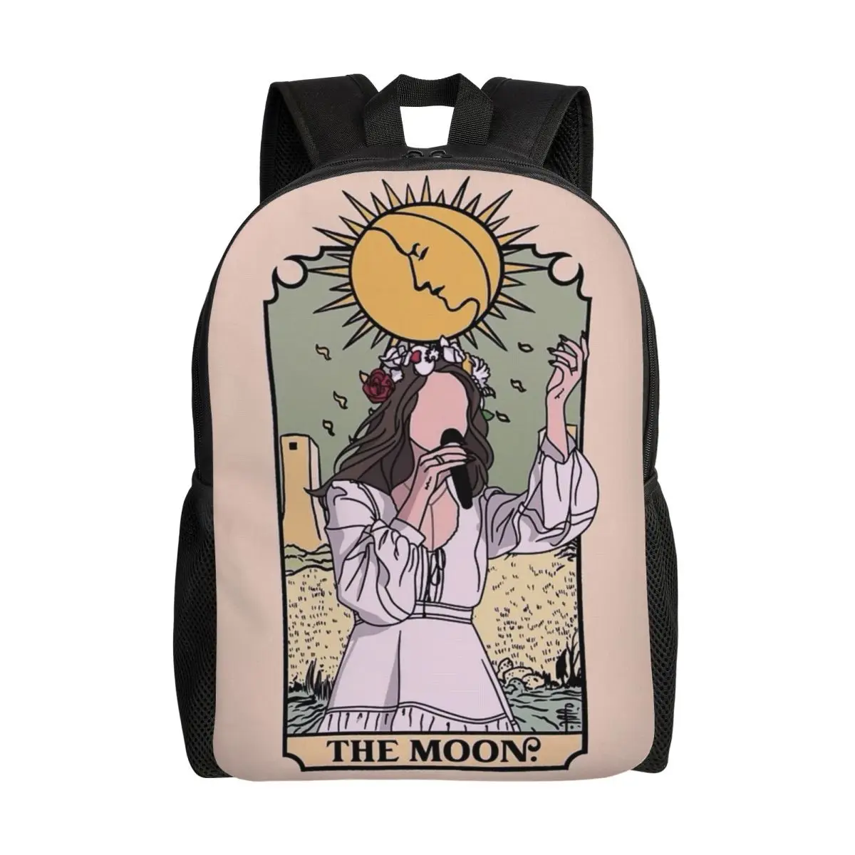 Custom Lana Del Rey Tarot Card The Moon Backpack Men Women Fashion Bookbag for College School Hip Pop Music Bags
Custom Lana Del Rey Tarot Card The Moon Backpack Men Women Fashion Bookbag for College School Hip Pop Music Bags