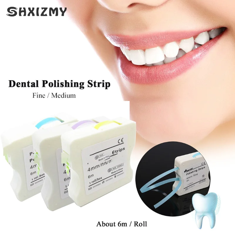 1Roll/Box Dental Polishing Strip Multicolour Tooth Whitening Resin Sanding Strip Surface Grinding Material Dentist Tool
1Roll/Box Dental Polishing Strip Multicolour Tooth Whitening Resin Sanding Strip Surface Grinding Material Dentist Tool