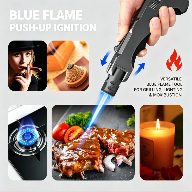 Industrial Grade High Temp Turbine Torch, Extreme Windproof Jet Flame, Refillable Butane Tool for BBQ Welding Camping DIY Crafts
Industrial Grade High Temp Turbine Torch, Extreme Windproof Jet Flame, Refillable Butane Tool for BBQ Welding Camping DIY Crafts
