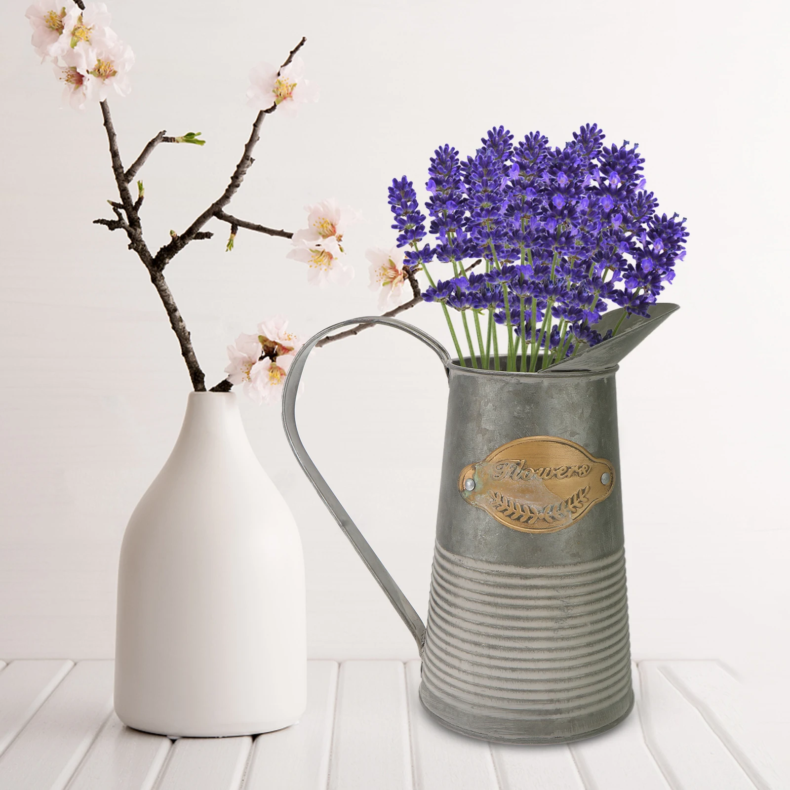 Iron Durable Tin Vase for Bedroom Living Room Kitchen Garden Decoration Flower Container Flower Container Planter
Iron Durable Tin Vase for Bedroom Living Room Kitchen Garden Decoration Flower Container Flower Container Planter
