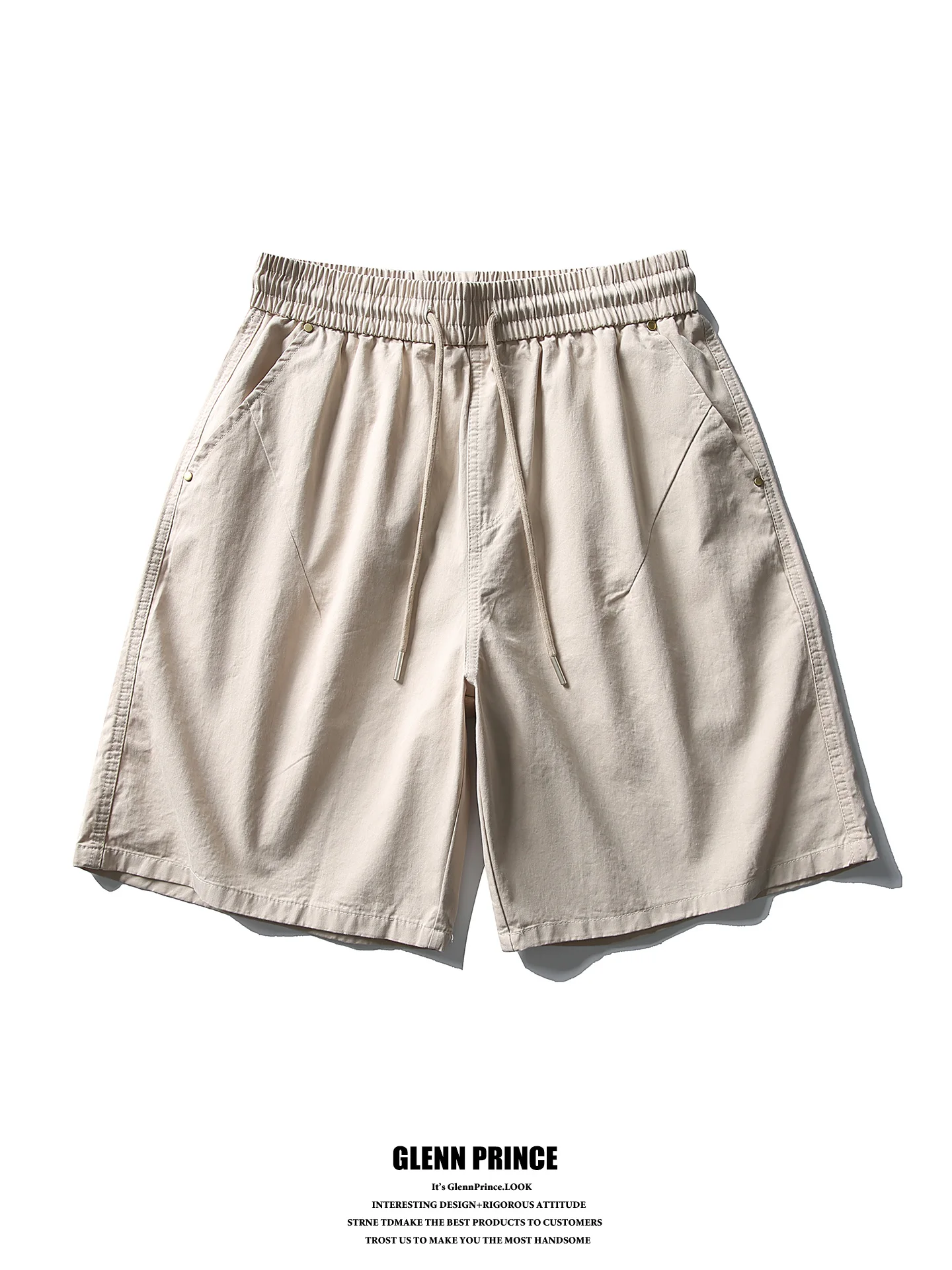 Retro Japanese Style Men's Workwear Shorts Beige Casual Loose Fit Five-Quarter Length Simple Versatile Summer Cotton Pants
Retro Japanese Style Men's Workwear Shorts Beige Casual Loose Fit Five-Quarter Length Simple Versatile Summer Cotton Pants