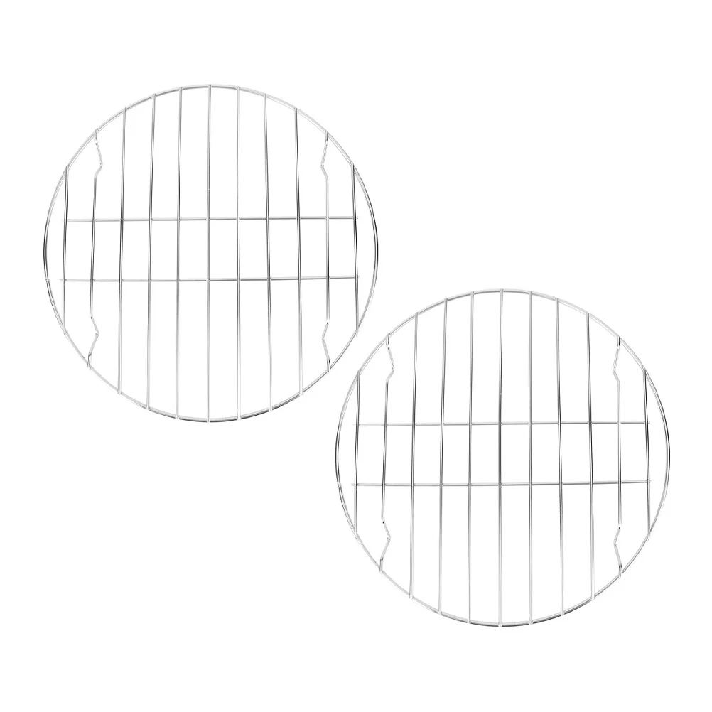 2Pcs Stainless Steel Bbq Net Grill Rack Practical Round Outdoor Barbecue Stand Meat Fish Grilling Tool for Steak Seafood 
2Pcs Stainless Steel Bbq Net Grill Rack Practical Round Outdoor Barbecue Stand Meat Fish Grilling Tool for Steak Seafood