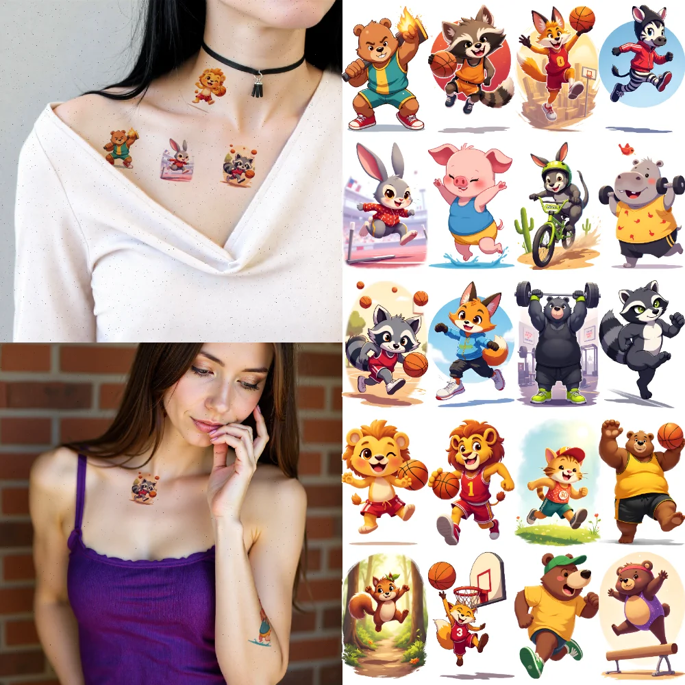 54pcs Temporary Tattoo Decorative Stickers Waterproof Long-lasting Body Stickers Animal Stickers Anime For Shoulders Children
54pcs Temporary Tattoo Decorative Stickers Waterproof Long-lasting Body Stickers Animal Stickers Anime For Shoulders Children