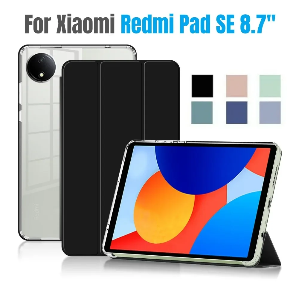 Fashion Foldable Flip Leather Tablet Case for Xiaomi Redmi Pad SE Case 8.7 Inch 2024 PU Acrylic Back Shockproof Protect Cover
Fashion Foldable Flip Leather Tablet Case for Xiaomi Redmi Pad SE Case 8.7 Inch 2024 PU Acrylic Back Shockproof Protect Cover