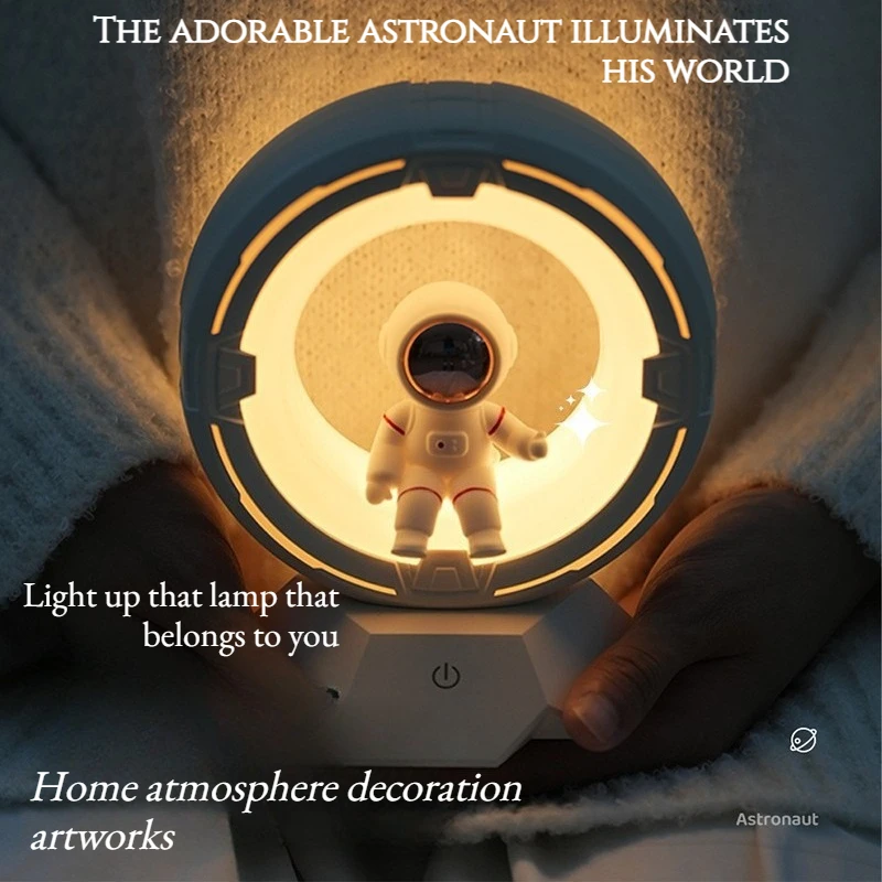 Creative Astronaut Glowing Figurine Girl's Gift Charging Companion Sleep Home Decor Bedroom Bedside Atmosphere Decoration
Creative Astronaut Glowing Figurine Girl's Gift Charging Companion Sleep Home Decor Bedroom Bedside Atmosphere Decoration