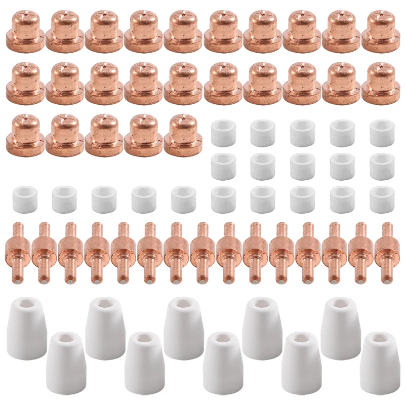 70 Pcs Plasma Cutting Consumables (Standard) Fit For Cut 40 50 With Plasma Cutter Torch PT31 LG40-ABQU
70 Pcs Plasma Cutting Consumables (Standard) Fit For Cut 40 50 With Plasma Cutter Torch PT31 LG40-ABQU