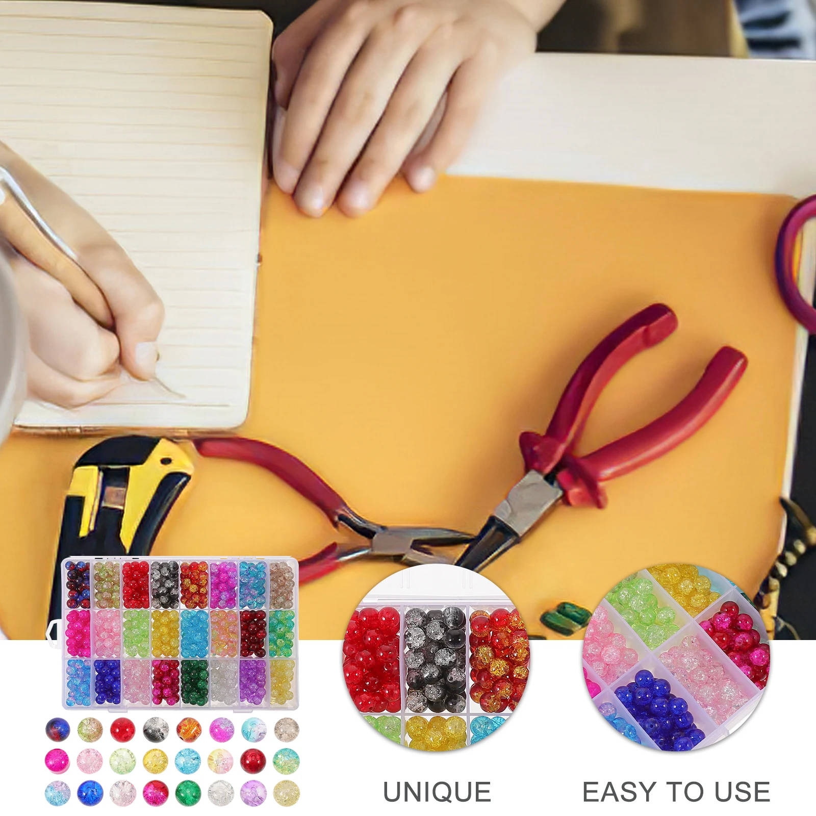 Beads Bulk Jewelry Making Accessories Bracelet Earrings Necklace Charms Round Colored Spacer Beads For Crafts Hair
Beads Bulk Jewelry Making Accessories Bracelet Earrings Necklace Charms Round Colored Spacer Beads For Crafts Hair