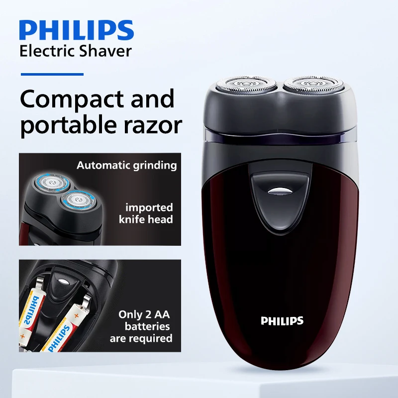 PHILIPS PQ206 Электробритва 2 * Тип батареи AA Экономичная мини-мужская портативная бритва для быстрого бритья с двойной режущей головкой Триммер для бороды 
PHILIPS PQ206 Электробритва 2 * Тип батареи AA Экономичная мини-мужская портативная бритва для быстрого бритья с двойной режущей головкой Триммер для бороды