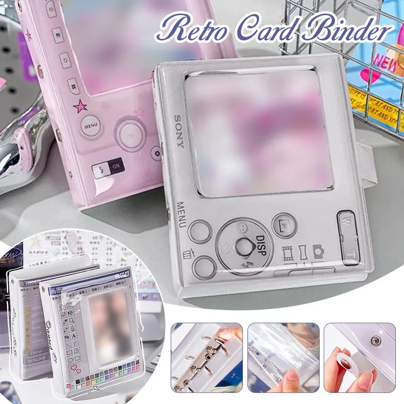 20 Pages Retro Computer Frame Card Album Kawaii Binder Photocards Holder Collection Loose-leaf Photocard Album Kpop Card Binder
20 Pages Retro Computer Frame Card Album Kawaii Binder Photocards Holder Collection Loose-leaf Photocard Album Kpop Card Binder