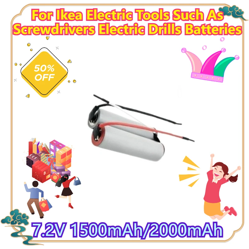 7.2V 1500mAh/2000mAh For Ikea Electric Tools Such As Screwdrivers Electric Drills Batteries
7.2V 1500mAh/2000mAh For Ikea Electric Tools Such As Screwdrivers Electric Drills Batteries