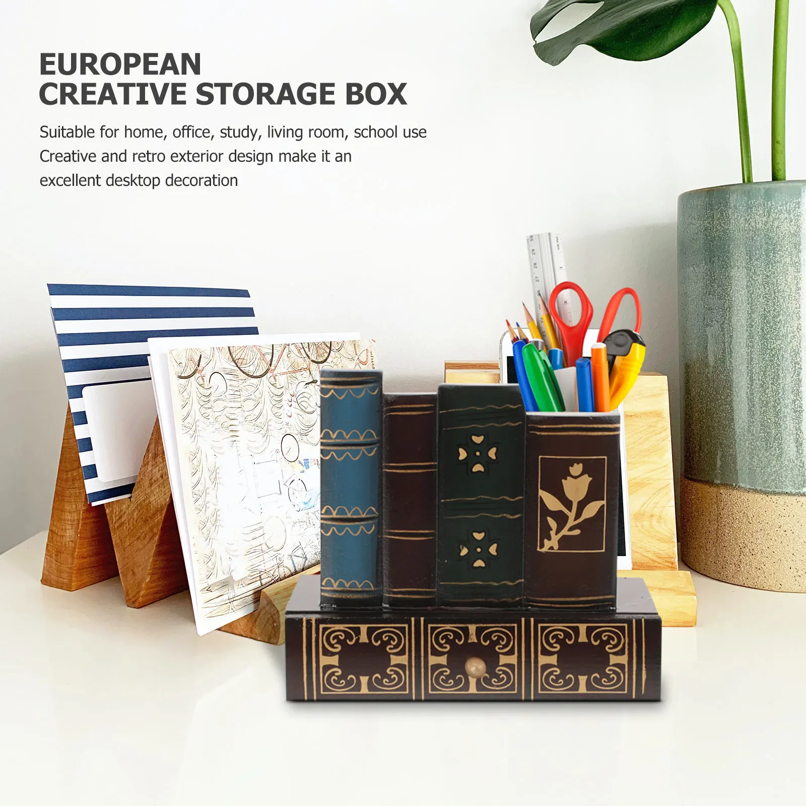 Retro Pen Holder Stationery Storage Container Desk Accessories Organizer Brush Pot Office Supplies Student Study Room
Retro Pen Holder Stationery Storage Container Desk Accessories Organizer Brush Pot Office Supplies Student Study Room