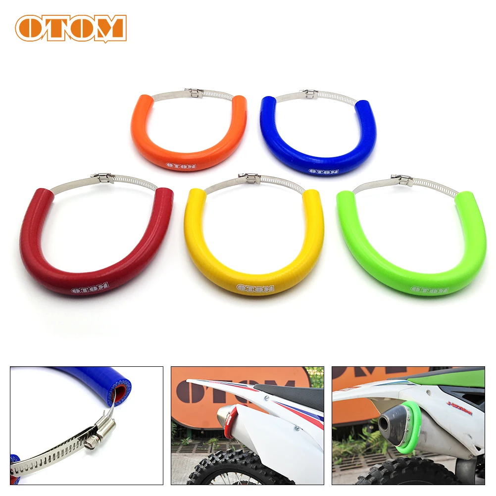 OTOM Motorcycle Exhaust Pipe Protection Ring Colorful Universal Silica Gel Tube And Stainless steel Circlip Motocross Accessory
OTOM Motorcycle Exhaust Pipe Protection Ring Colorful Universal Silica Gel Tube And Stainless steel Circlip Motocross Accessory