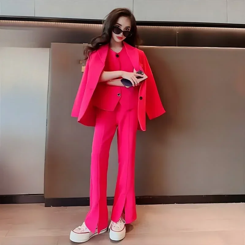 Three-piece School Teens Children Clothing Set Casual Kids Outfits 13 14 Years Girls Suits Fashions Vest Blazer Jacket Trousers
Three-piece School Teens Children Clothing Set Casual Kids Outfits 13 14 Years Girls Suits Fashions Vest Blazer Jacket Trousers