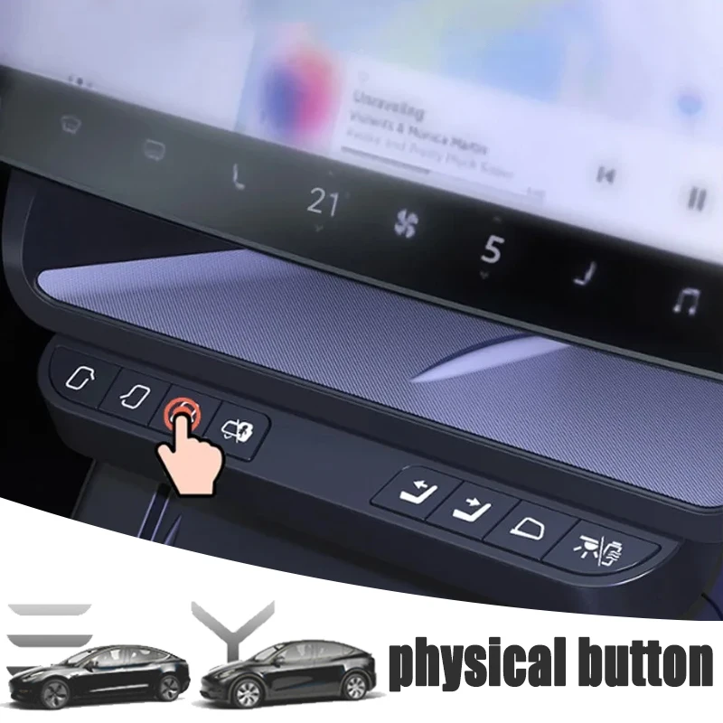 Car Physical Button Wireless Intelligent Control Button Mid-Screen Storage Box NFor Tesla Model 3/Y 2021-2024 Interior Supplies
Car Physical Button Wireless Intelligent Control Button Mid-Screen Storage Box NFor Tesla Model 3/Y 2021-2024 Interior Supplies
