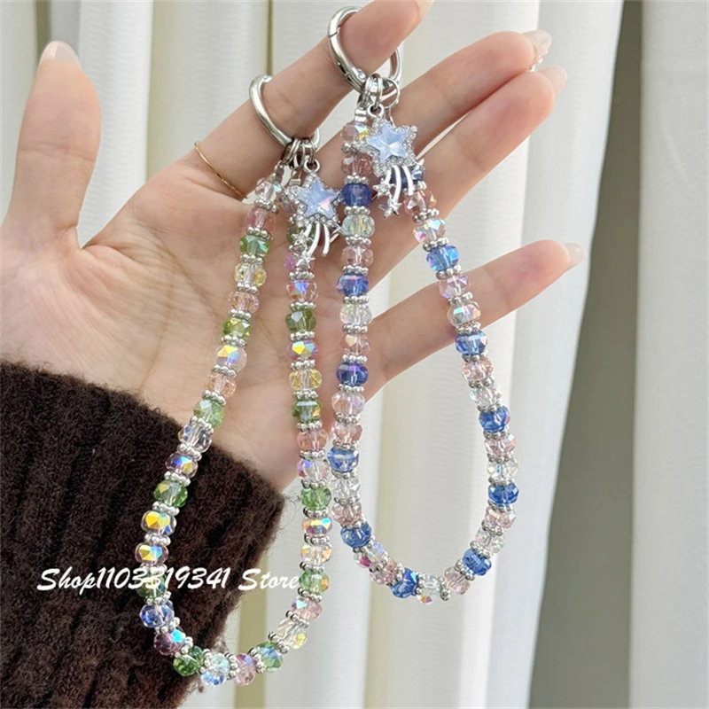 INS Bling Star Crystal Beaded Phone Charm Chain For Phone Bag Universal Accessories Handheld Chain Anti-Loss Short Wrist Lanyard
INS Bling Star Crystal Beaded Phone Charm Chain For Phone Bag Universal Accessories Handheld Chain Anti-Loss Short Wrist Lanyard