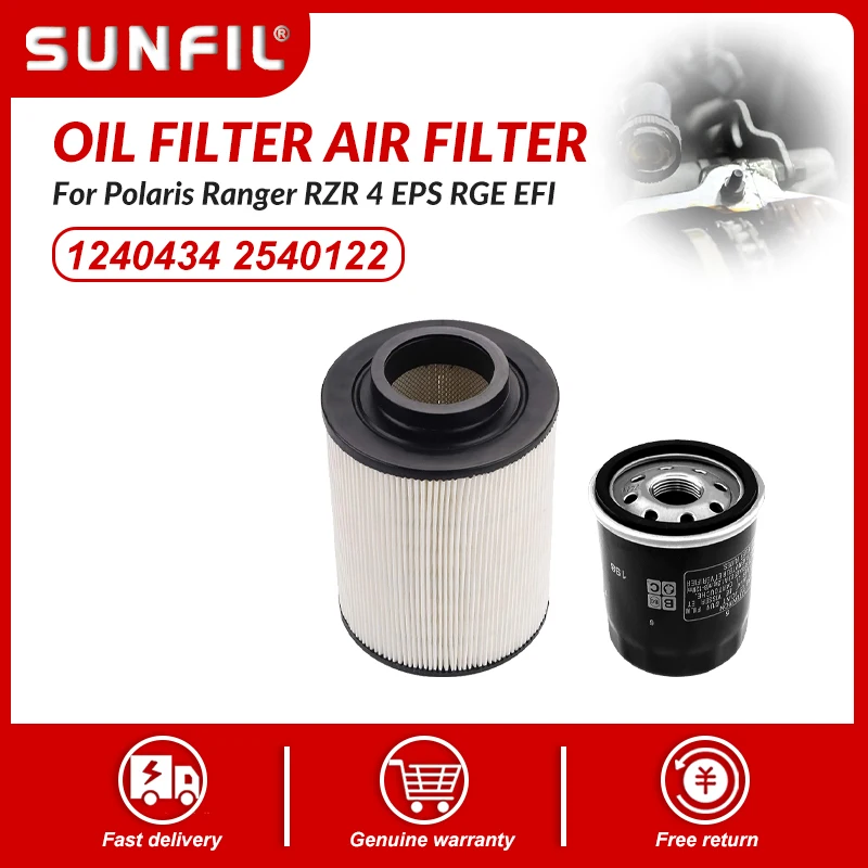 Air Filter 1240434 1240482 Oil Filter 2540086 2540122 for Polaris Ranger RZR 4 EPS RGE EFI
Air Filter 1240434 1240482 Oil Filter 2540086 2540122 for Polaris Ranger RZR 4 EPS RGE EFI